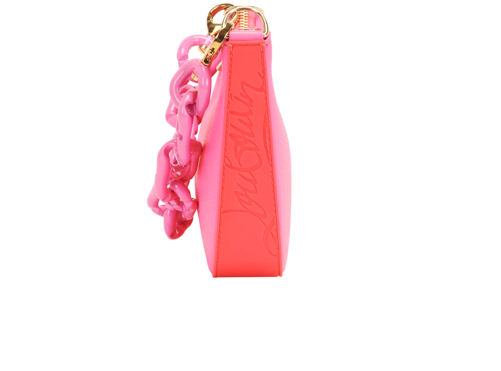 Mini Loubila Chain Shoulder Bag, &pound;496, Handbags, Pink, Leather, Side view